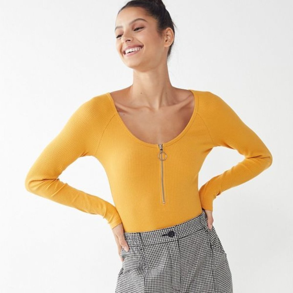 Out from under Bree zip up bodysuit